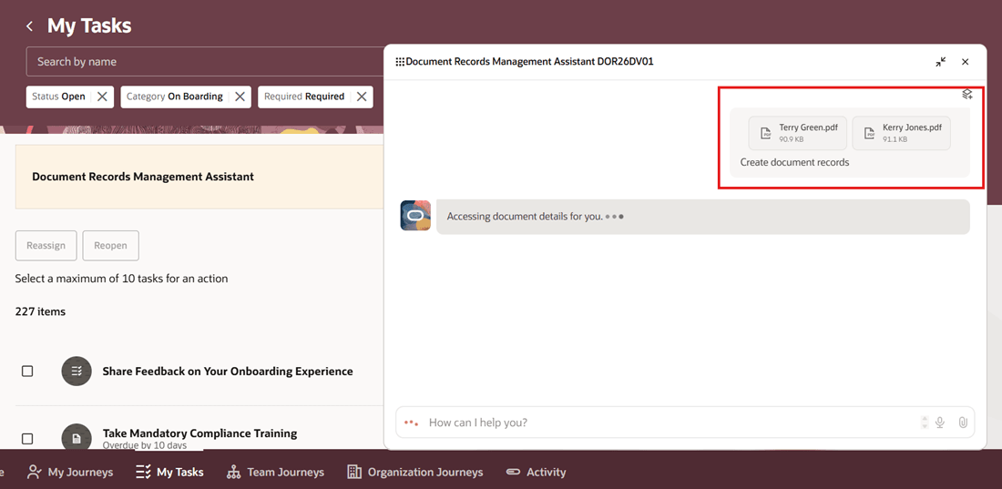Upload Multiple Attachments in AI Agent Chat Interface