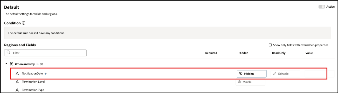 After Enhancement: Notification Date Field Hidden