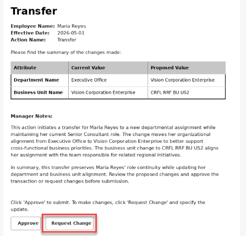Request change to supported attributes