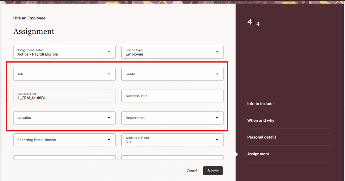 Reordered Fields DIsplayed on UI