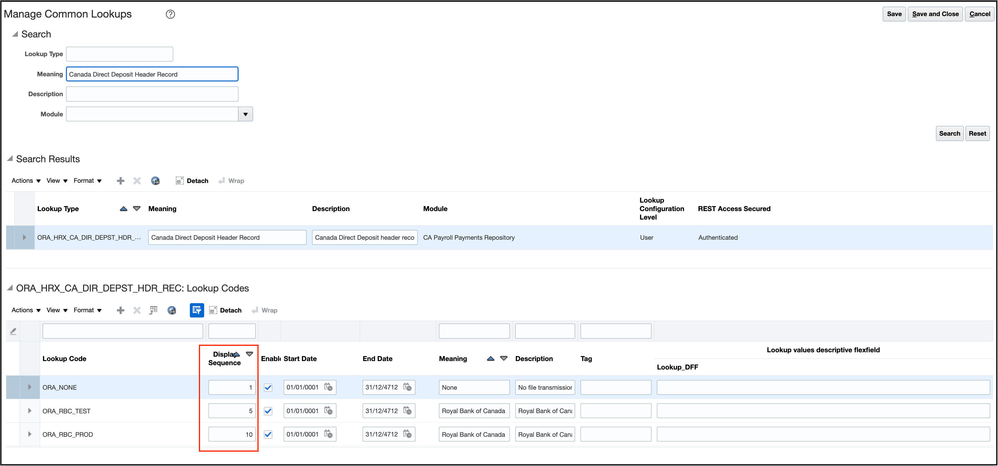 Manage Lookups