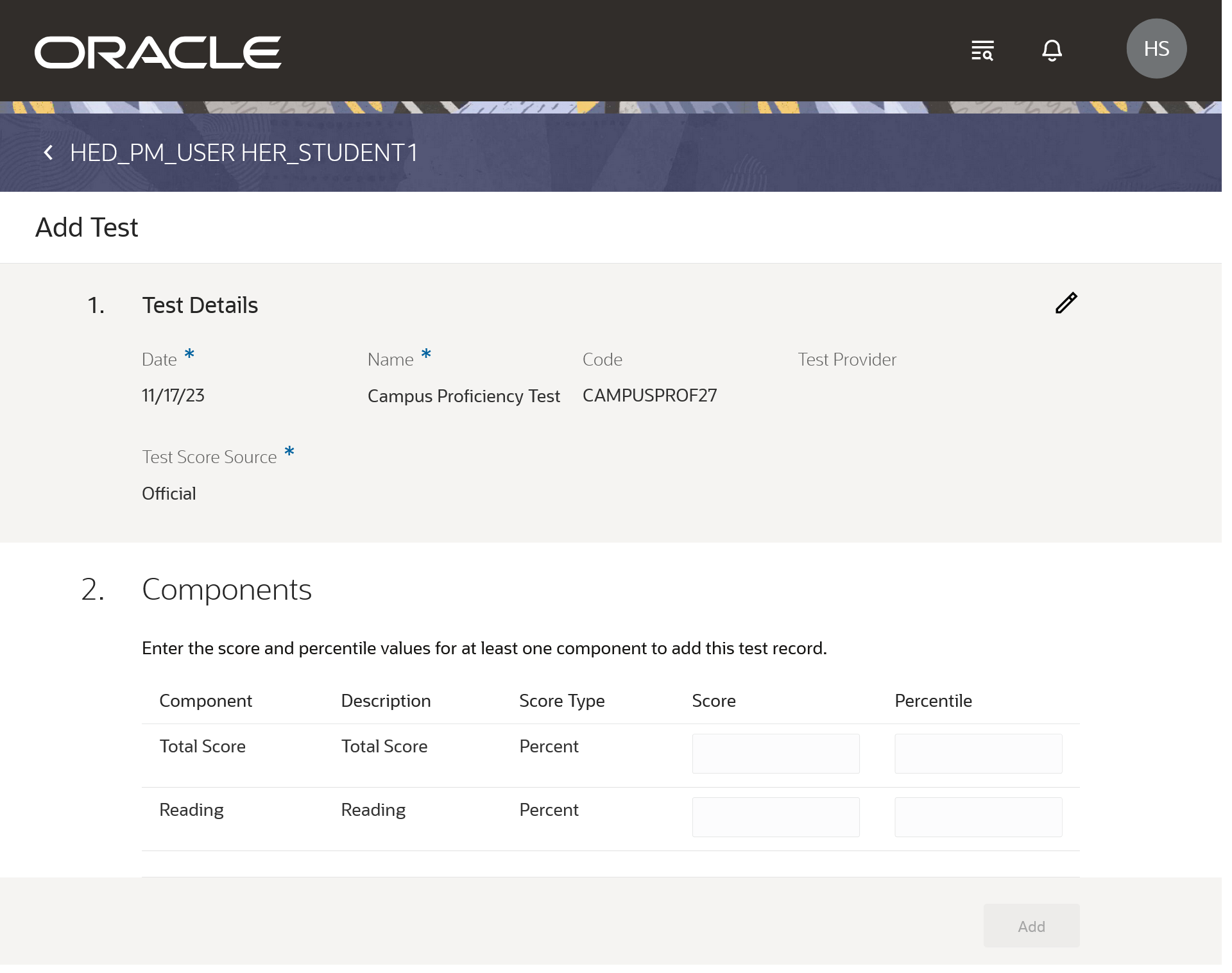 Test Result Management