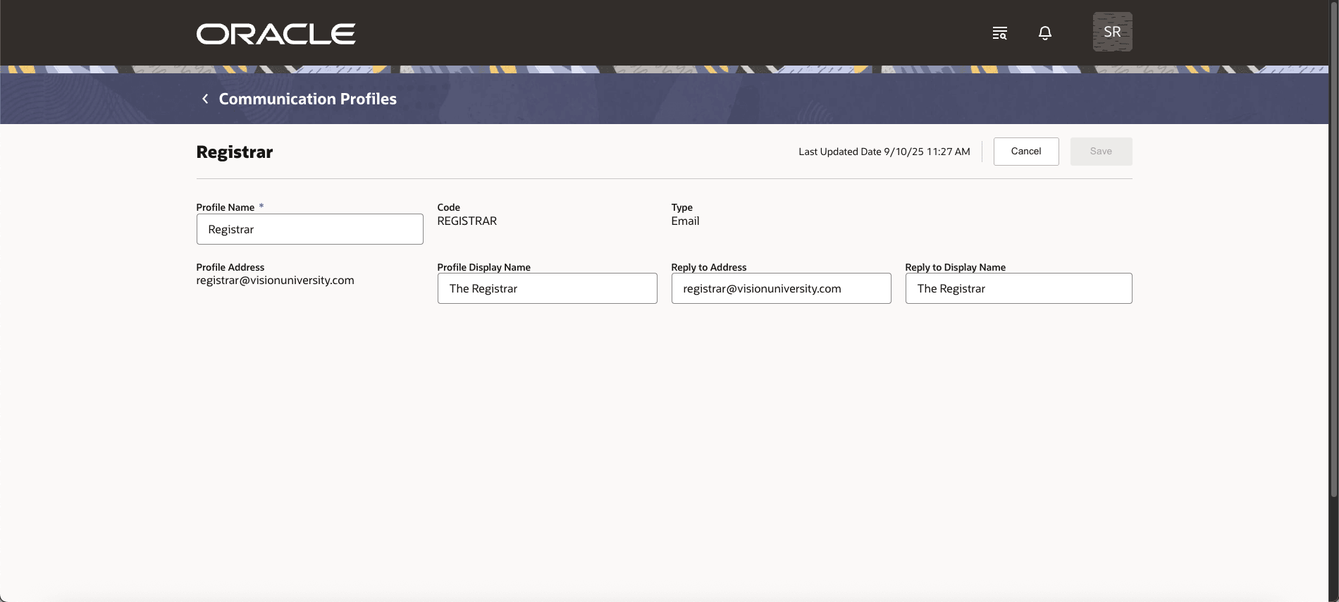 Communication Profile Details