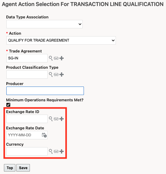 Exchange Rate Support on Automation Agent