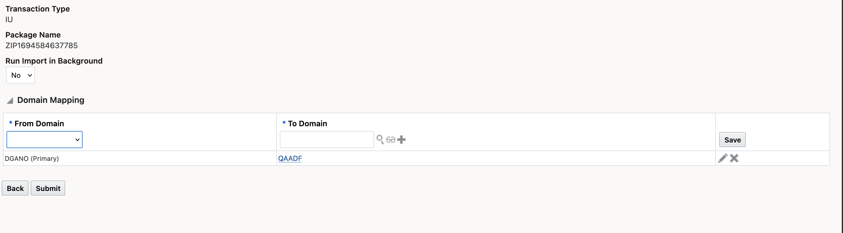 Export/Import zip file imported using Import Planning Data 