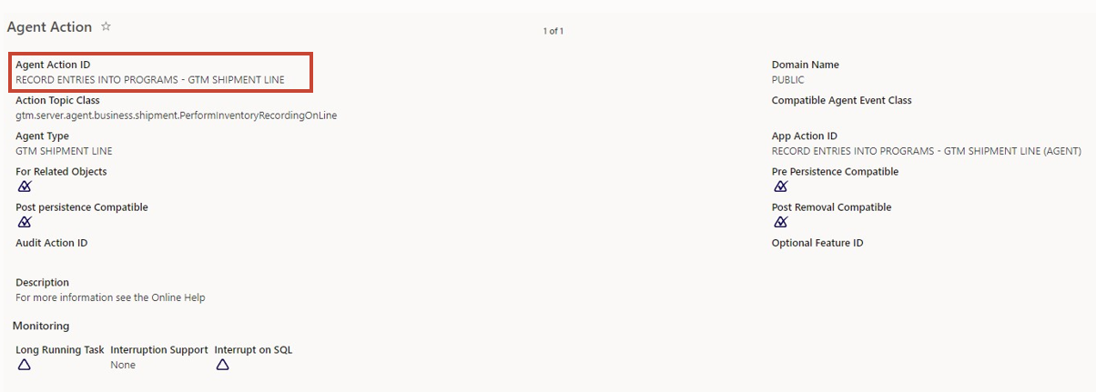 Agent Action  - Automate the Record Entries into Programs on Declaration Line 
