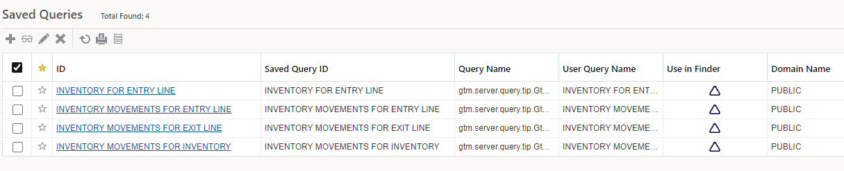 Staged saved queries