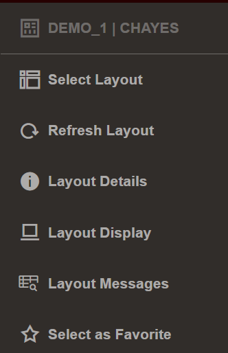 Navigation menu when a layout is designated as View Only 
