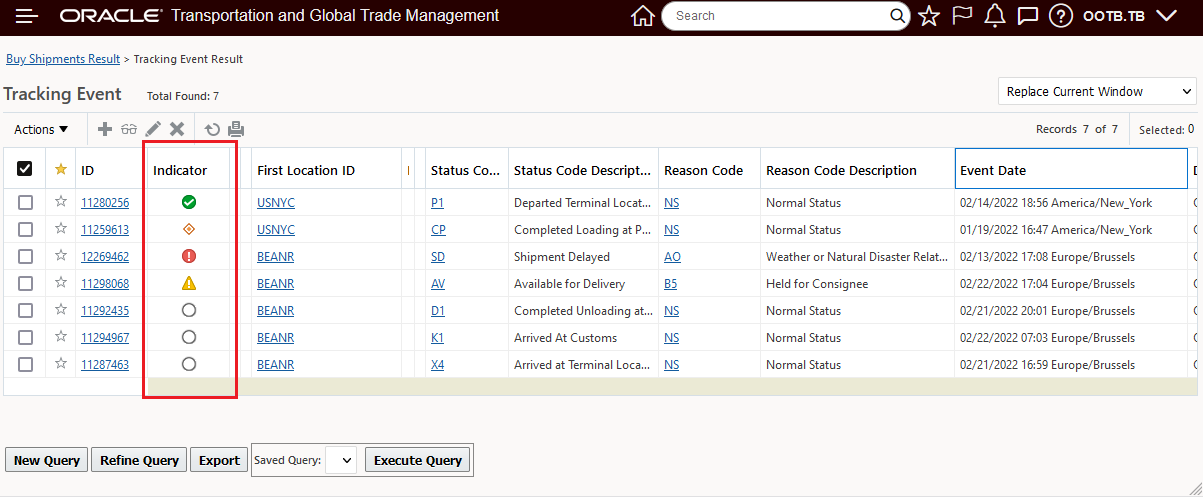Sort Ascending Indicator Column
