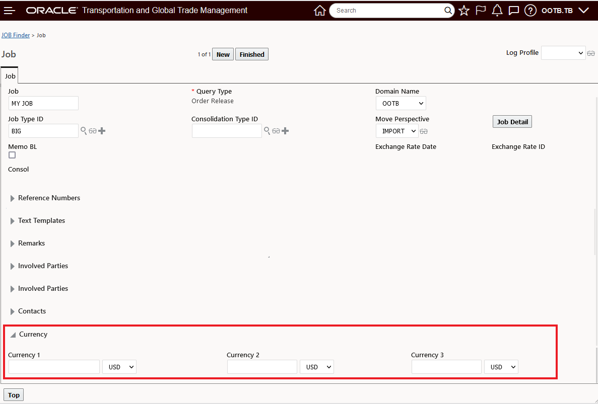 Job Manager Layout (edit) With the Currency Fields Added
