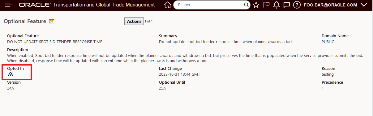 Do Not Update Spot Bid Response Time Opted In