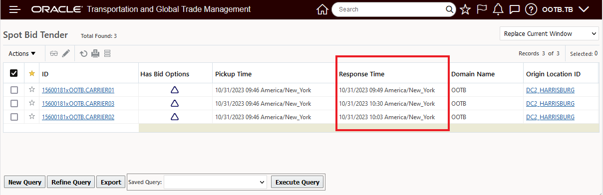 Response Times Retained