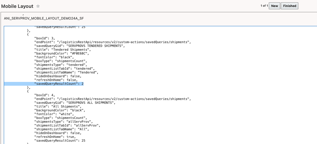 Configure Result Count Setup