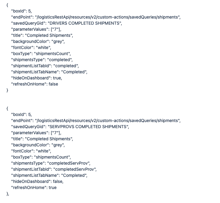 Restricting 'COMPLETED SHIPMENT' Saved Query for Date