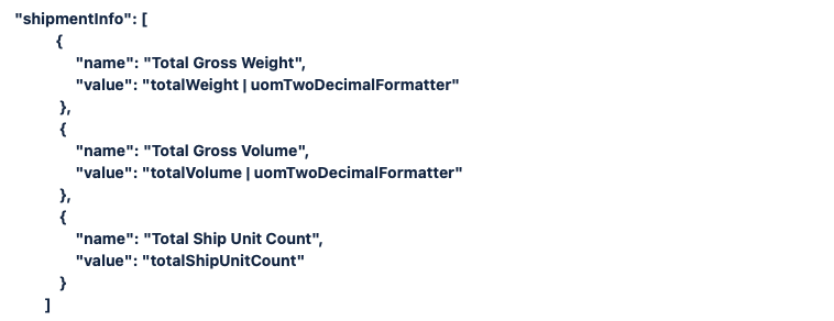 JSON Configuration Additional Data Lines for List Page