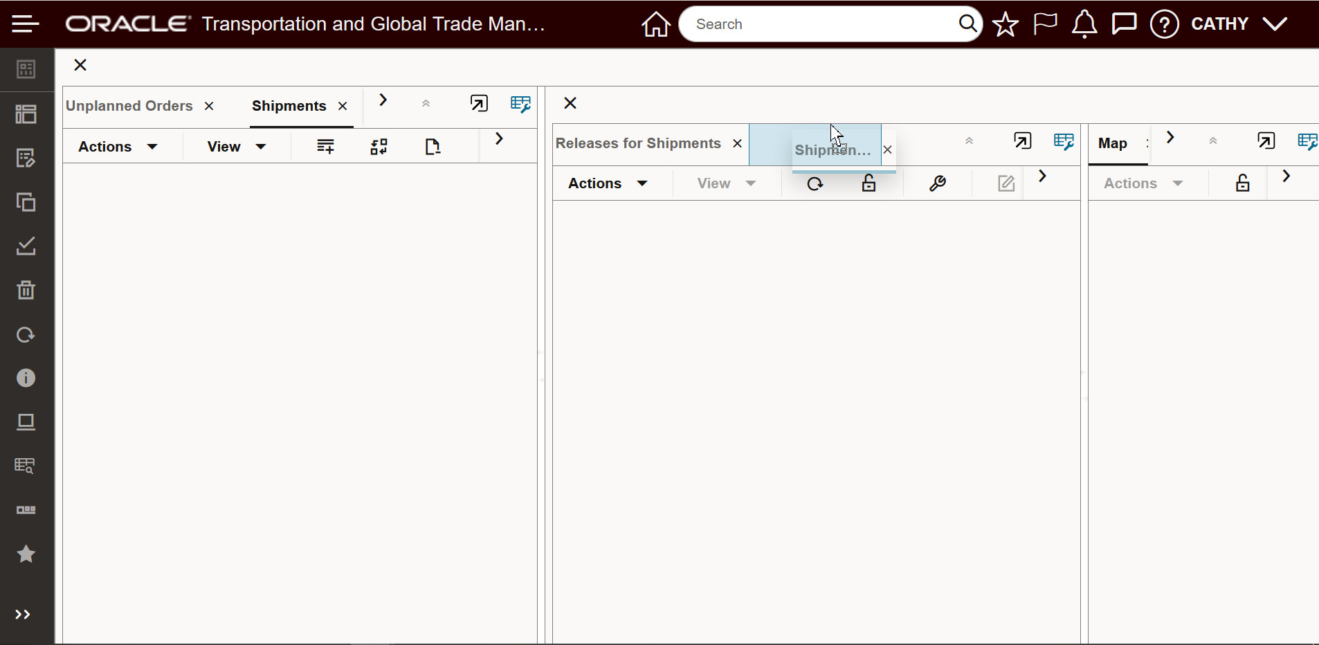 Rearrange Content tabs, continued