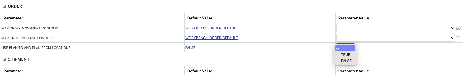 Logic Configuration Setup to Map Plan From/Plan To 