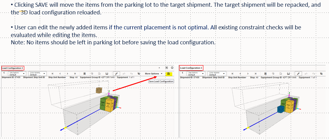 Target Load Configuration Placement