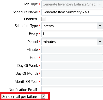 Send Email Per Failure