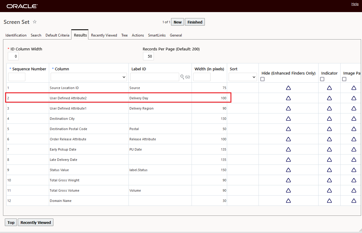Related screen set