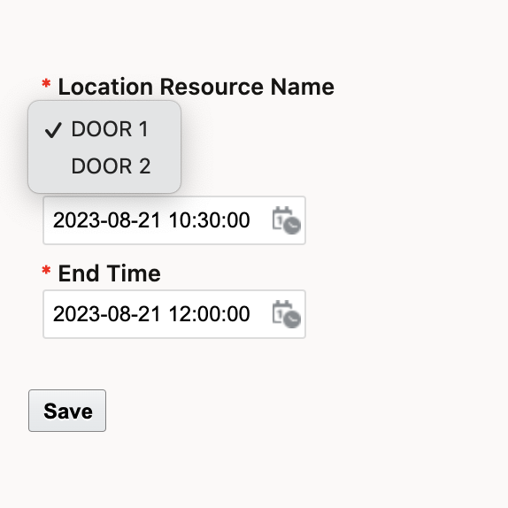 Select resource that fails action check
