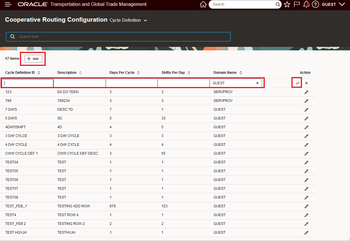 Add example row based record addition