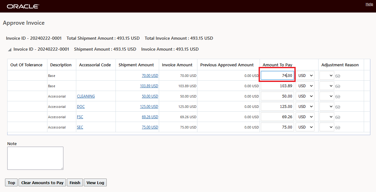 Base Cost for 70.00 Increased to 74.00 USD