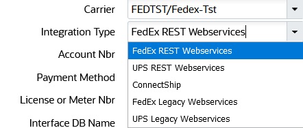 FedEx REST Webservices