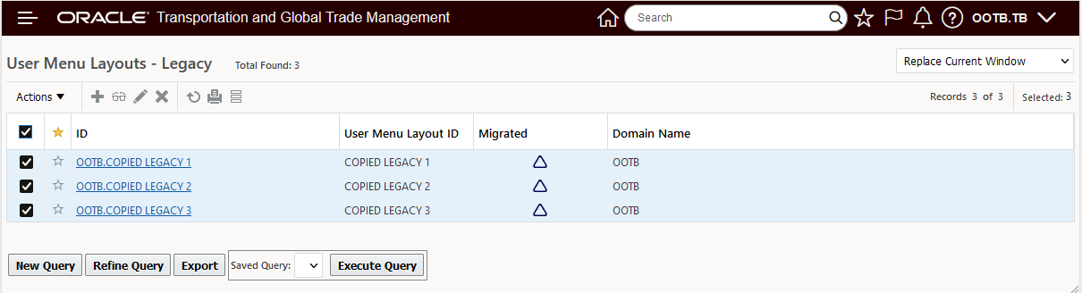 Migrate Menus Example