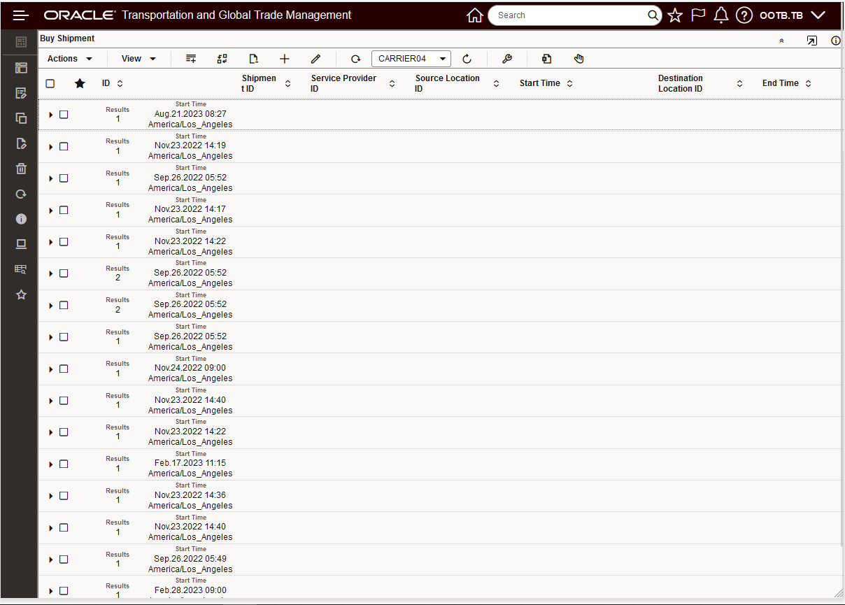 Group By Date Option - Date and Time Example