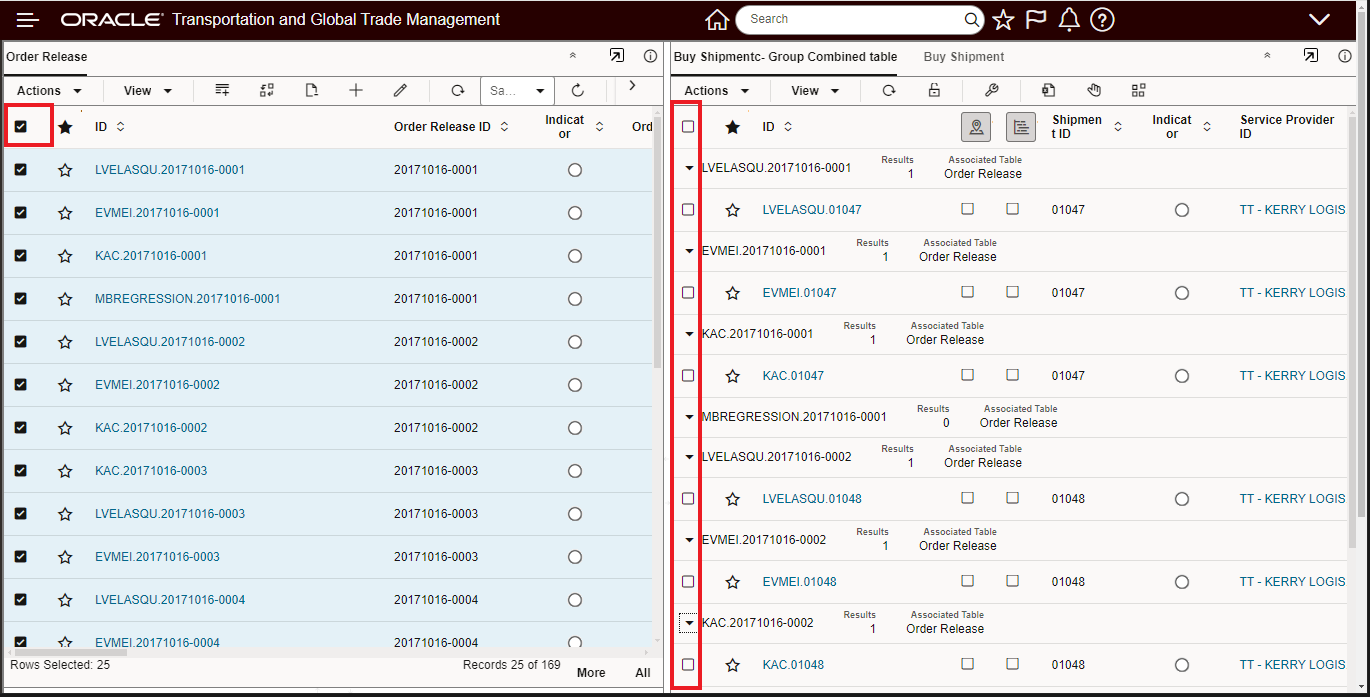 Show Group Combined Collapse Checkbox Unchecked - Expanded Results View