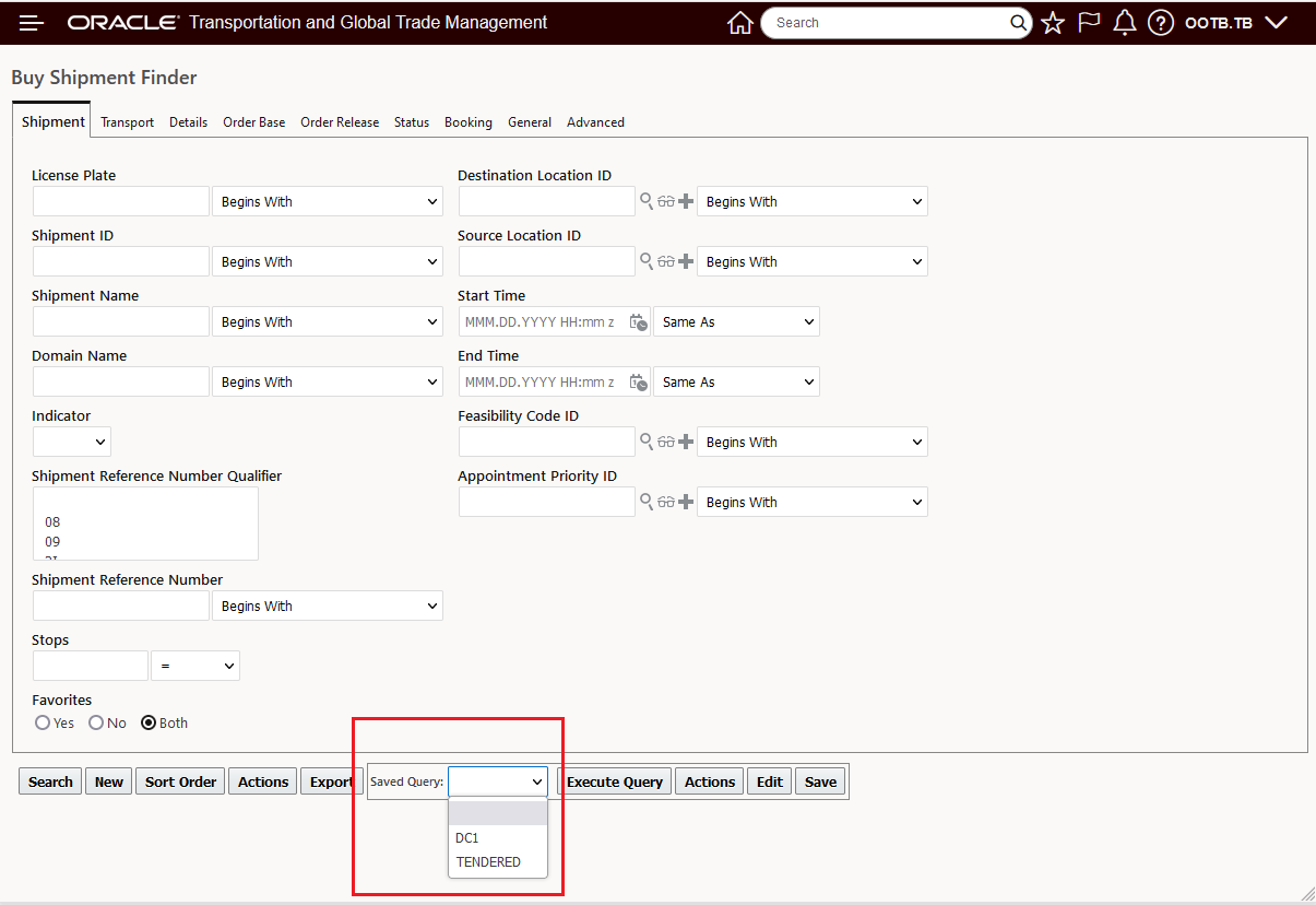 Limited Saved Query Example