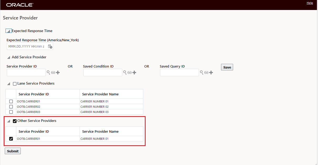 Add Service Provider Duplicate Added When Not Selected in Lane Service Provider List 