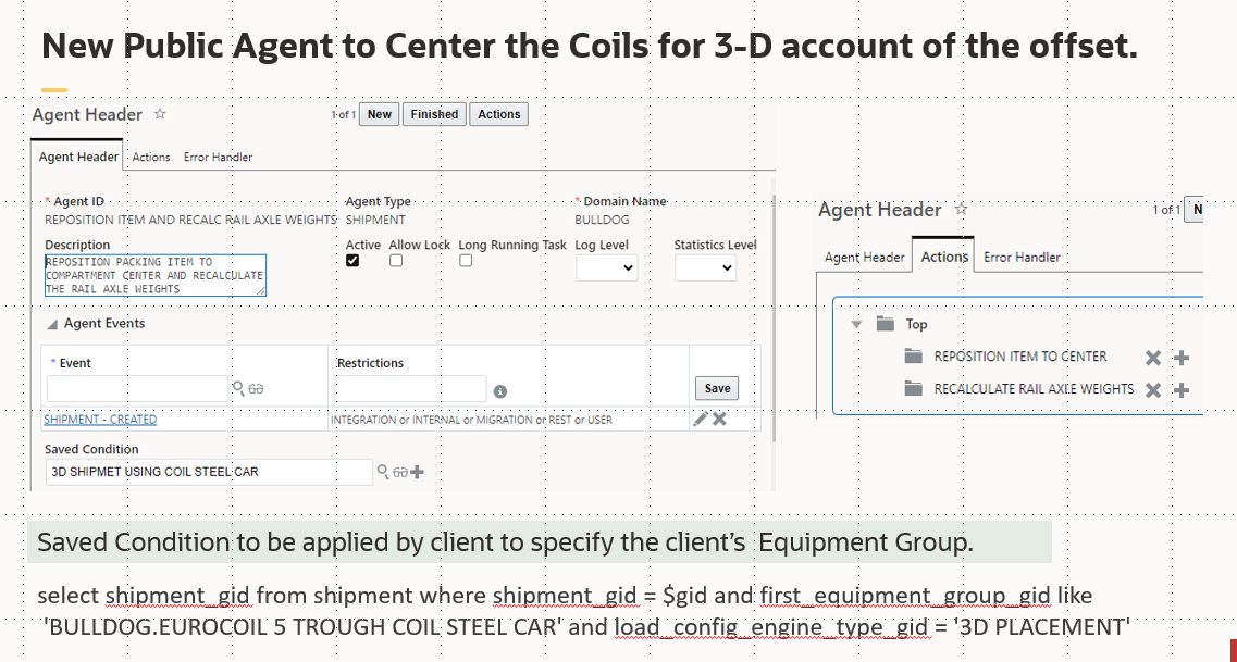 Agent to Center Packing Items in Compartments