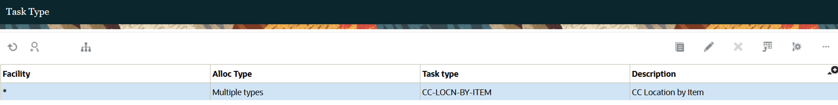 CC-LOCN-BY-ITEM task type