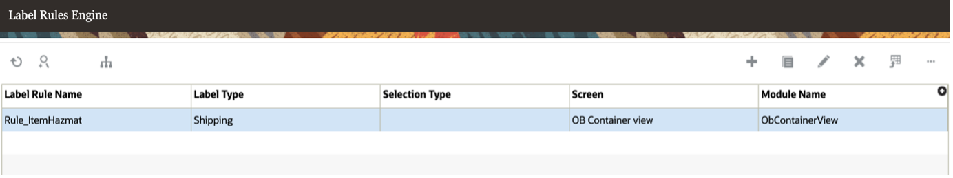 Label Rules Engine UI