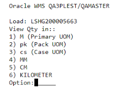 Item Primary, Pack and Case UOM