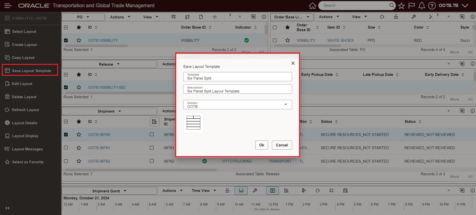 Save Layout Template Dialog Box