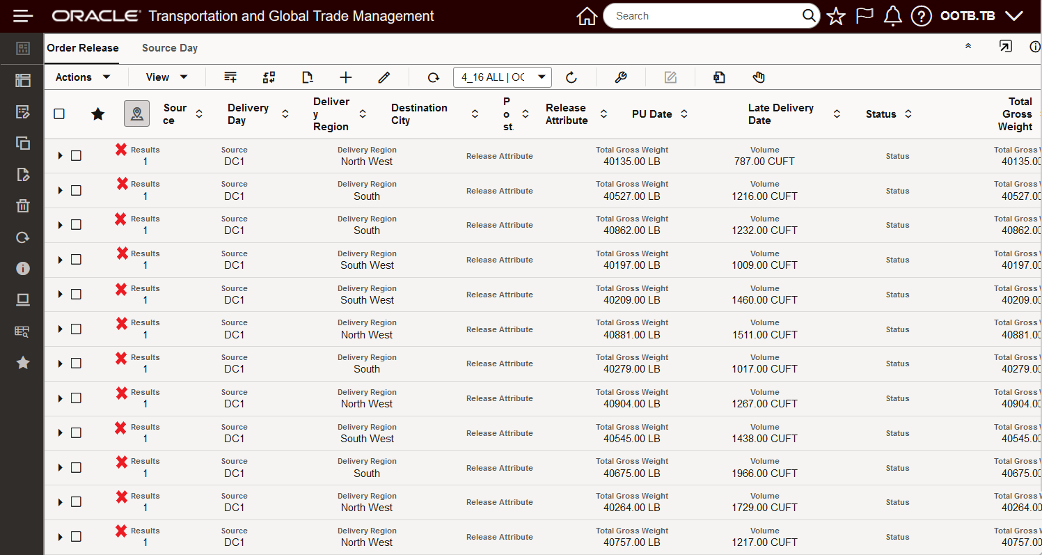 Show/Hide Table Content Group Labels Default  Example