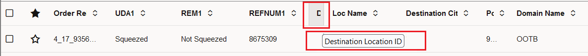Column Header Hover