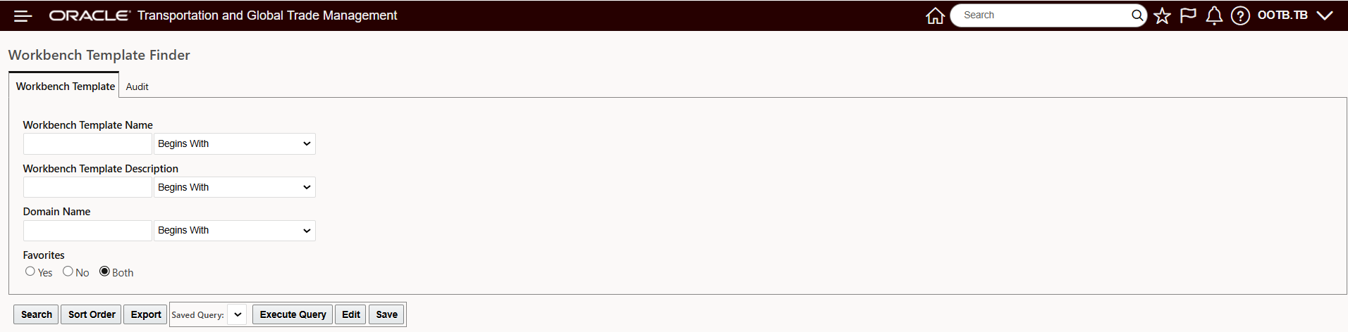 Workbench Template Finder