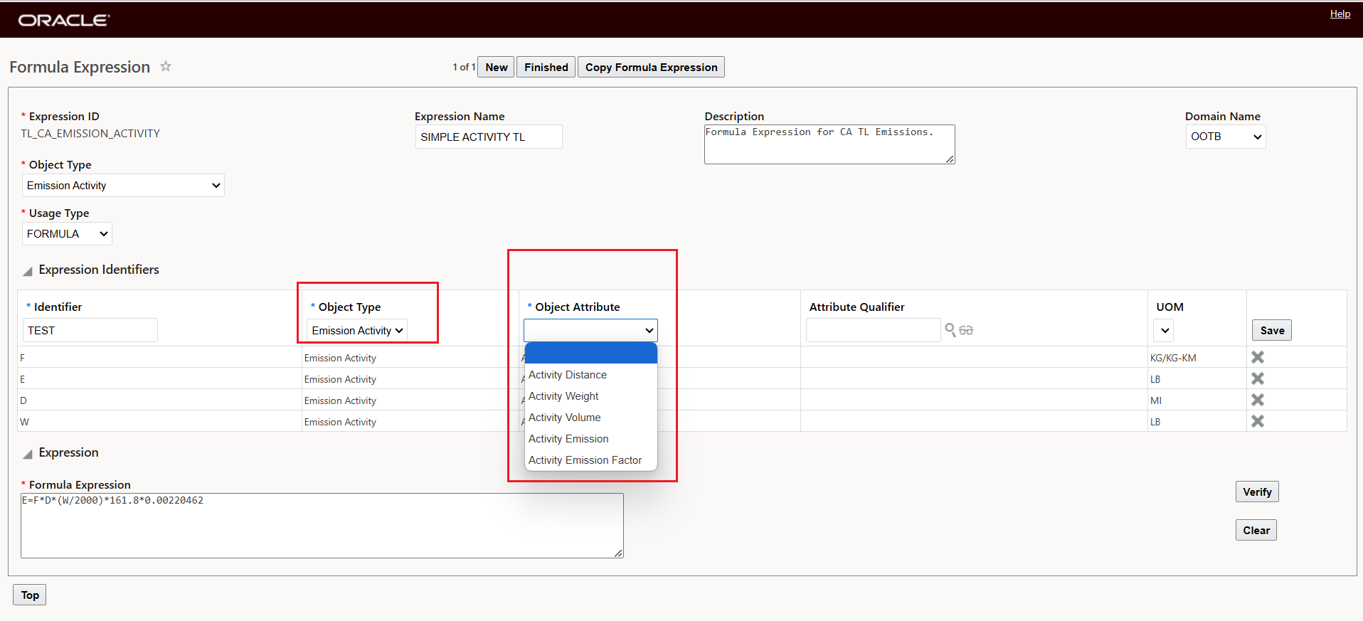 Formula Expression - Expression Identifiers Object Type Filters Object Attributes