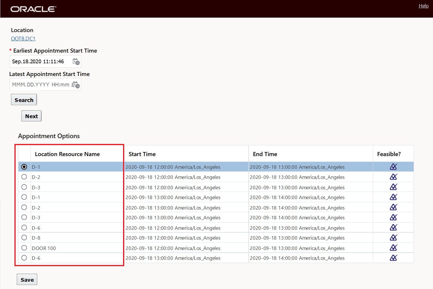 Ungrouped Resources Location Resources shown