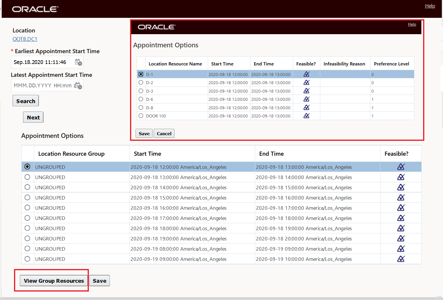Previous behavior - View Group Resources required to see Location Resources