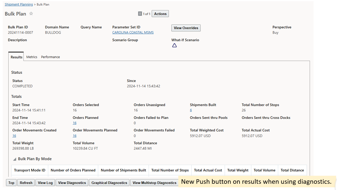 Bulk PlanResults with new Multi-Stop Diagnostics Button