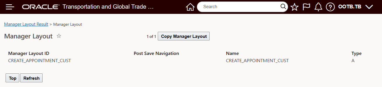 Public Manager Layout to Copy and Configure