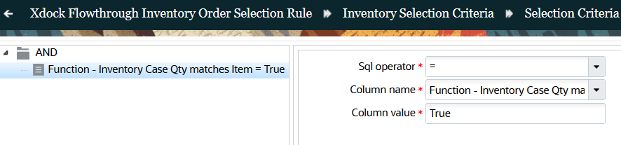 Selection Criteria