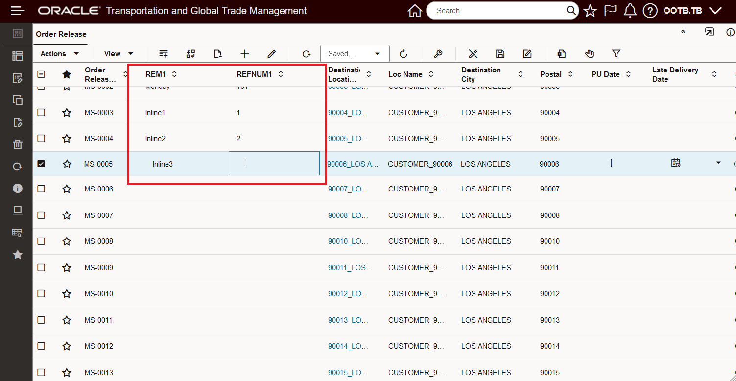 Inline Edit Desired Values for Inline Editable Fields