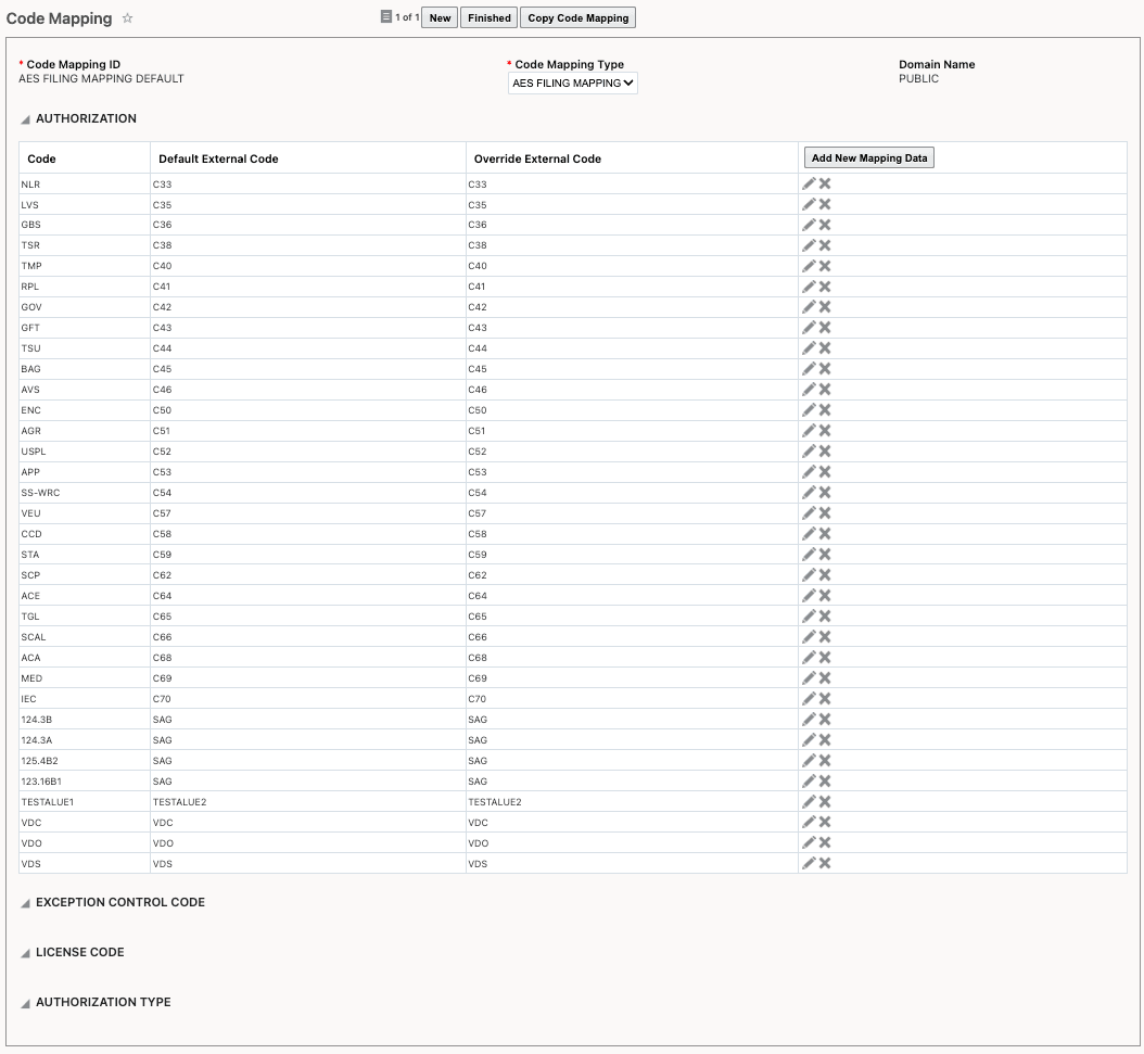 Code Mapping UI 