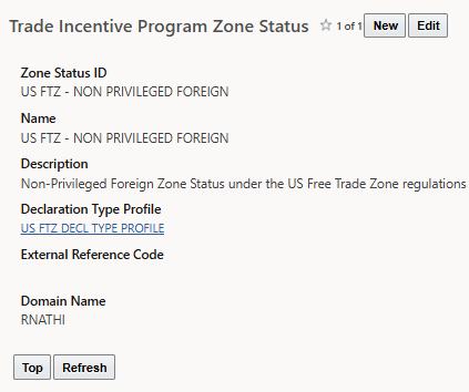 Trade Incentive Program Zone Status